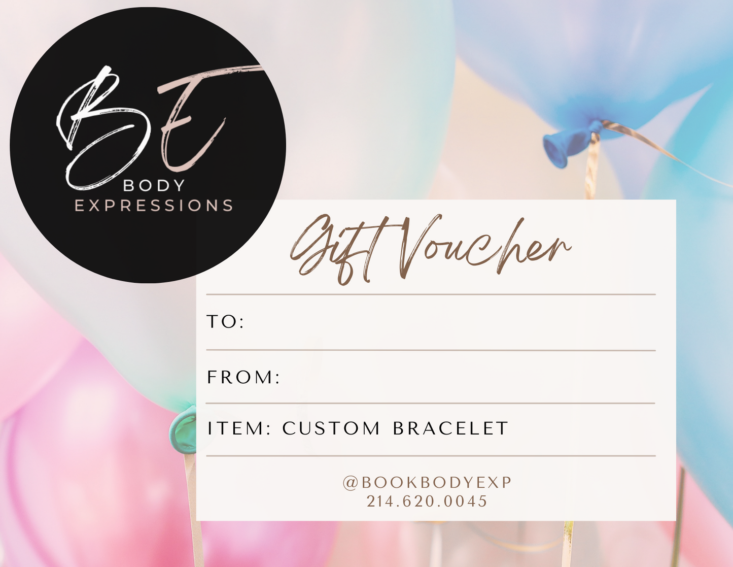 Body Expressions Gift Voucher